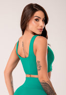 Top corselet feminino verde harmony