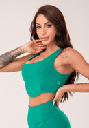 Top corselet feminino verde harmony